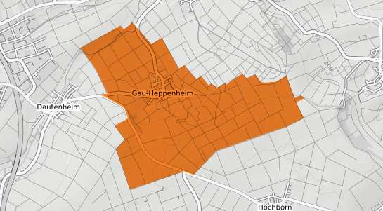 Mietspiegelkarte Gau Heppenheim